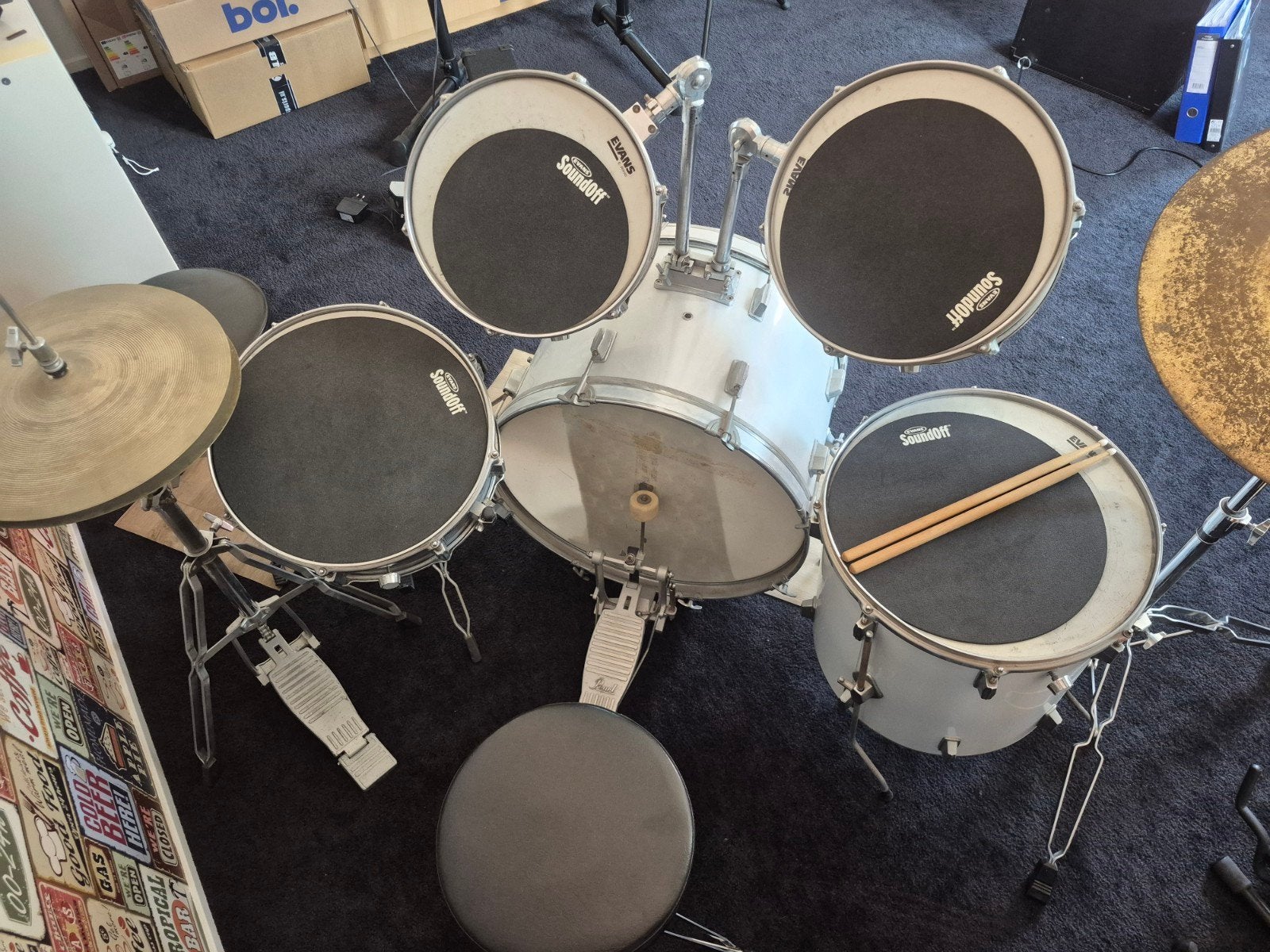 drumstel pearl, Ophalen, Gebruikt, Pearl