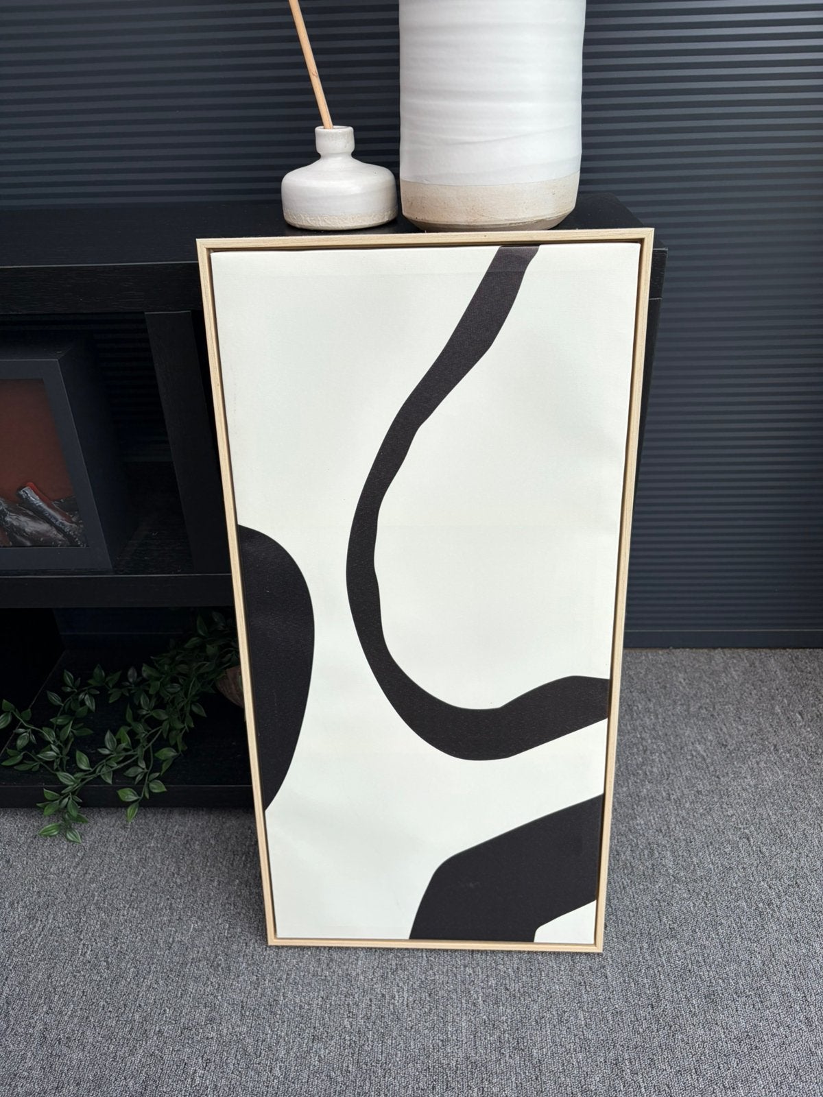 Canvas schilderij met houten baklijst, Huis en Inrichting, Woonaccessoires | Schilderijen, Tekeningen en Foto's, Ophalen, Zo goed als nieuw