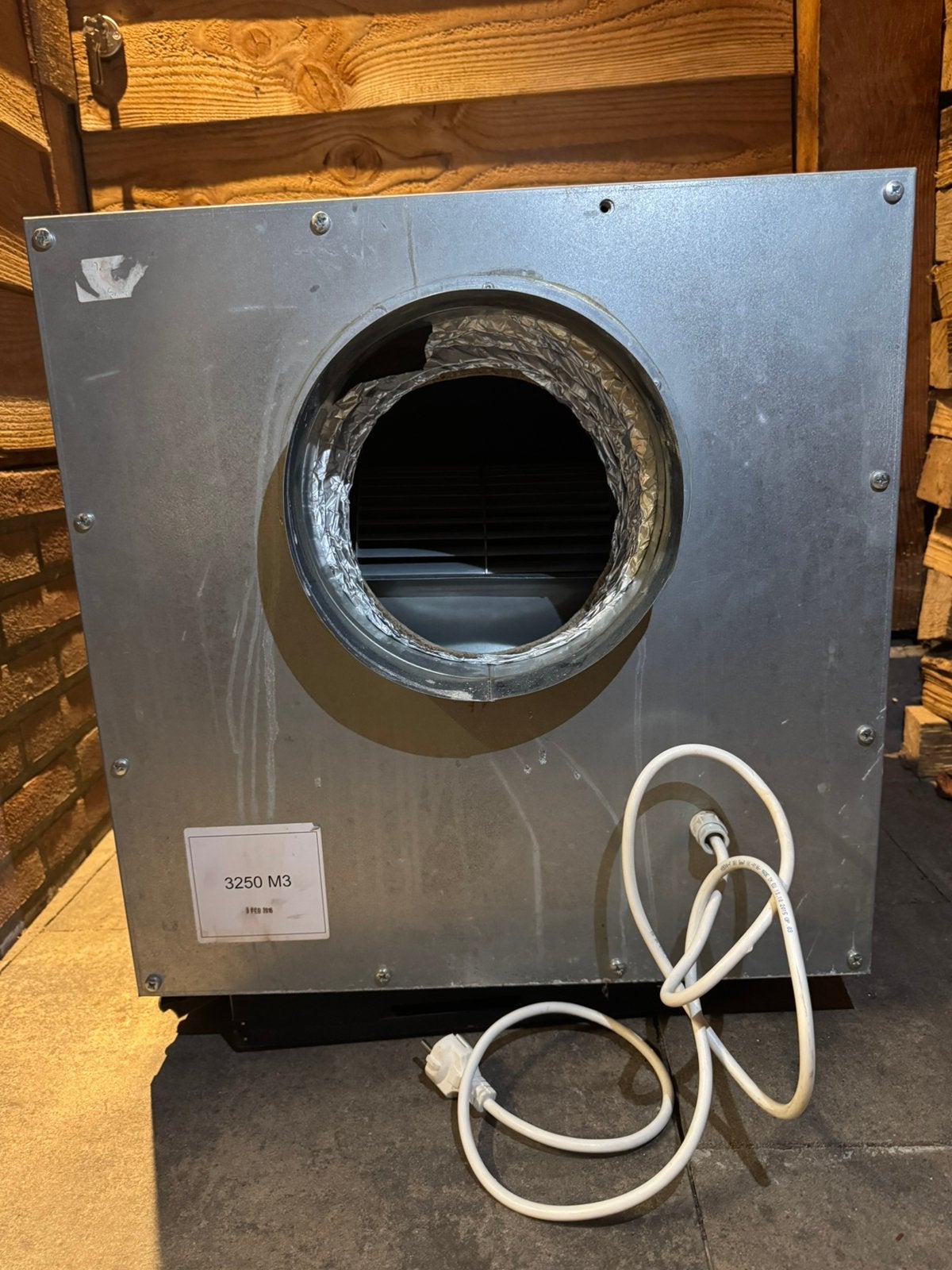 Metalen softbox 3250m3, Ophalen, Zo goed als nieuw, Afzuiger