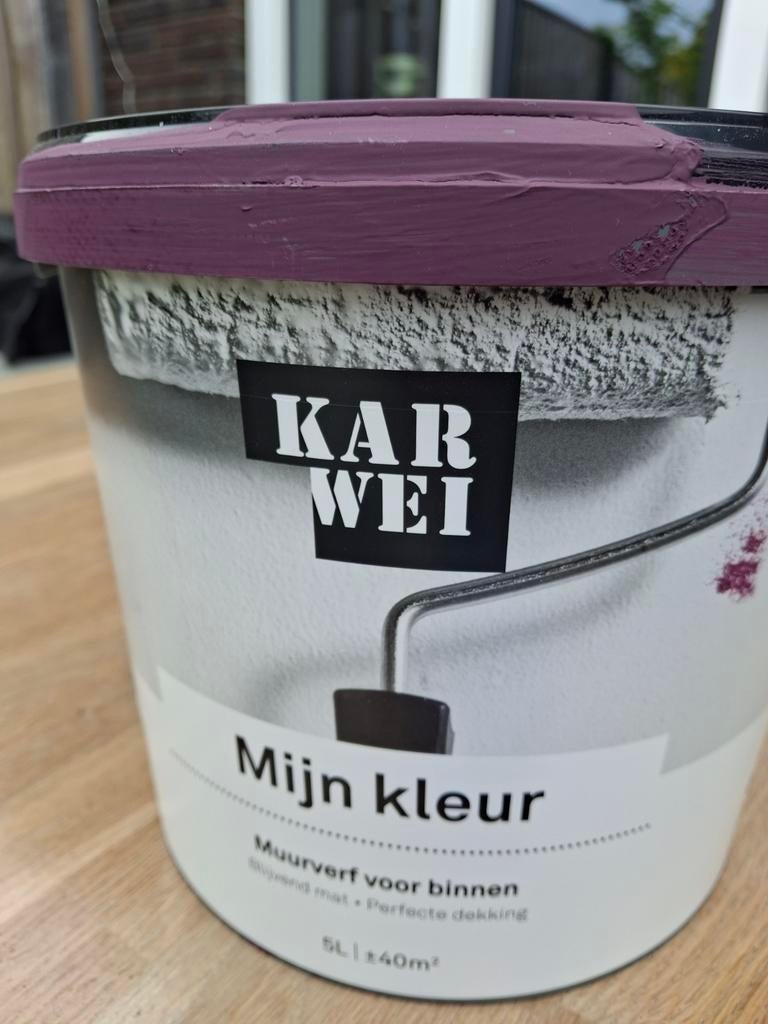 Karwei muurverf IG PS-1241, 5L, geopend, Ophalen, Paars, Minder dan 5 liter, Verf