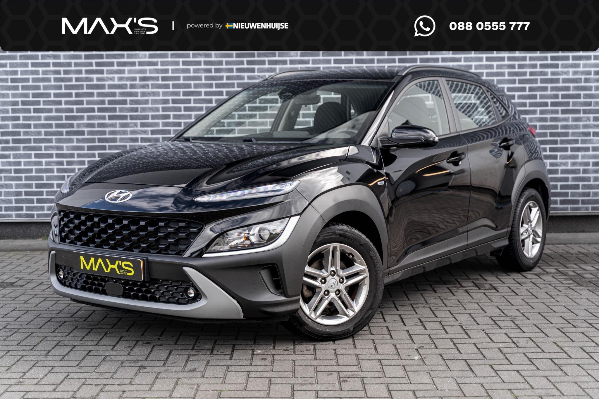 Hyundai Kona 1.0 T-GDI 120 Comfort | Achteruitrijcamera | Pa, Auto's, Stof, Gebruikt, Zwart, Origineel Nederlands