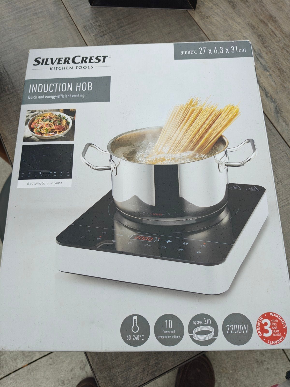 induction hob, Ophalen, Nieuw, 4 t/m 7 personen