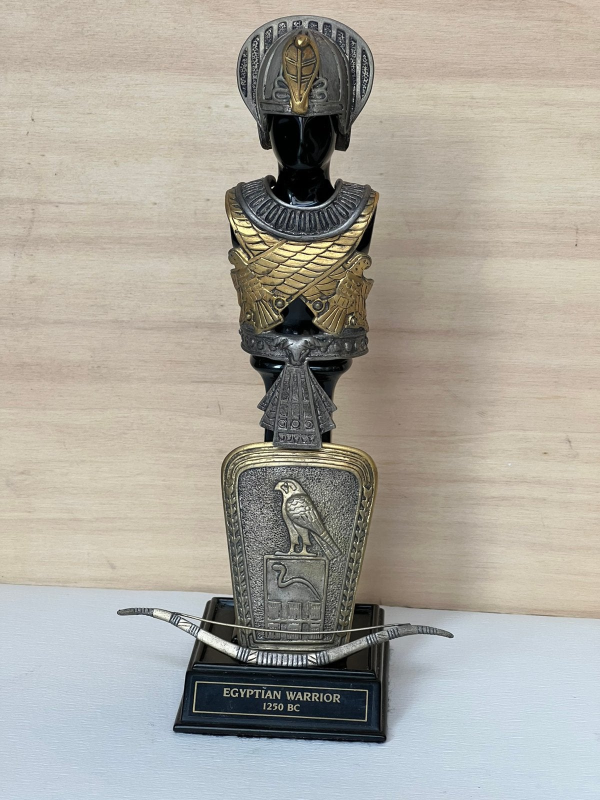 Franklin Mint bronzen Egyptische krijger 1250 BC ., Ophalen of Verzenden, Zo goed als nieuw, Mens