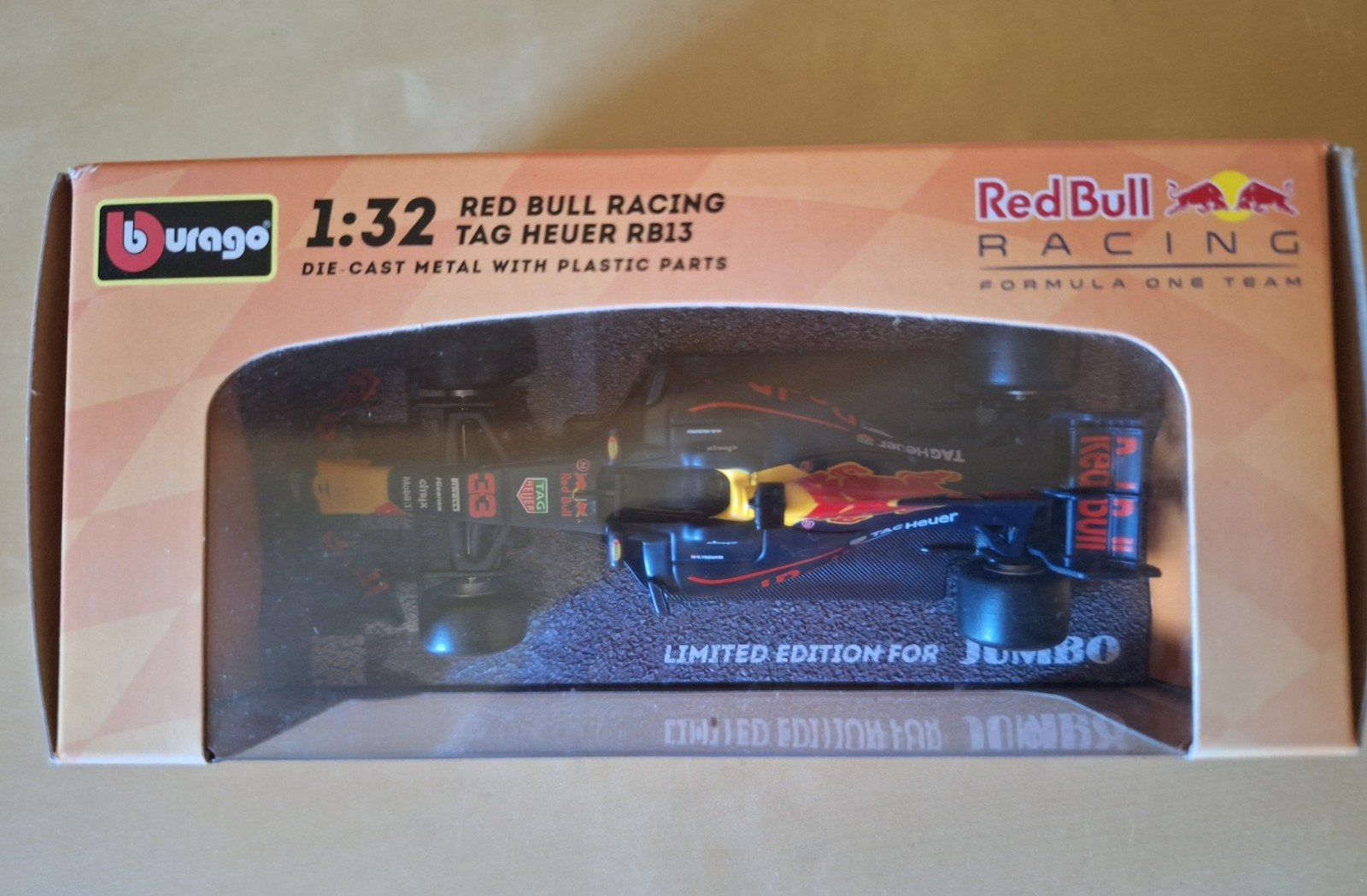 Max Verstappen Red Bull Racing RB13 2017 (Limited Edition), Hobby en Vrije tijd, Ophalen of Verzenden, Zo goed als nieuw, Auto