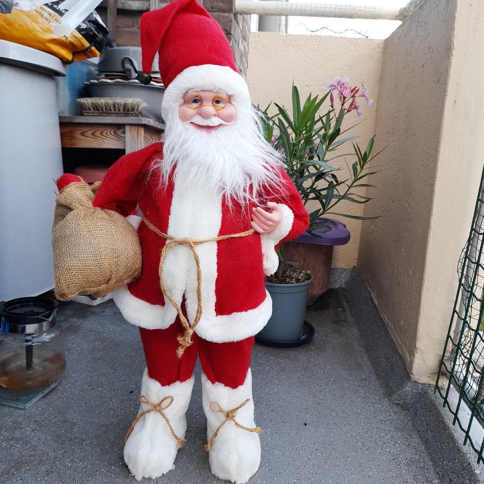 Luxe (grote) Kerstman met muts en belletje, Diversen, Ophalen, Zo goed als nieuw