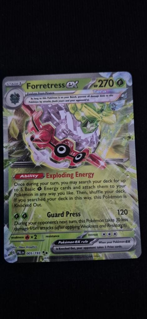 Forretress ex 005/193 Pokémon kaart, Ophalen of Verzenden, Nieuw, Losse kaart, Foil