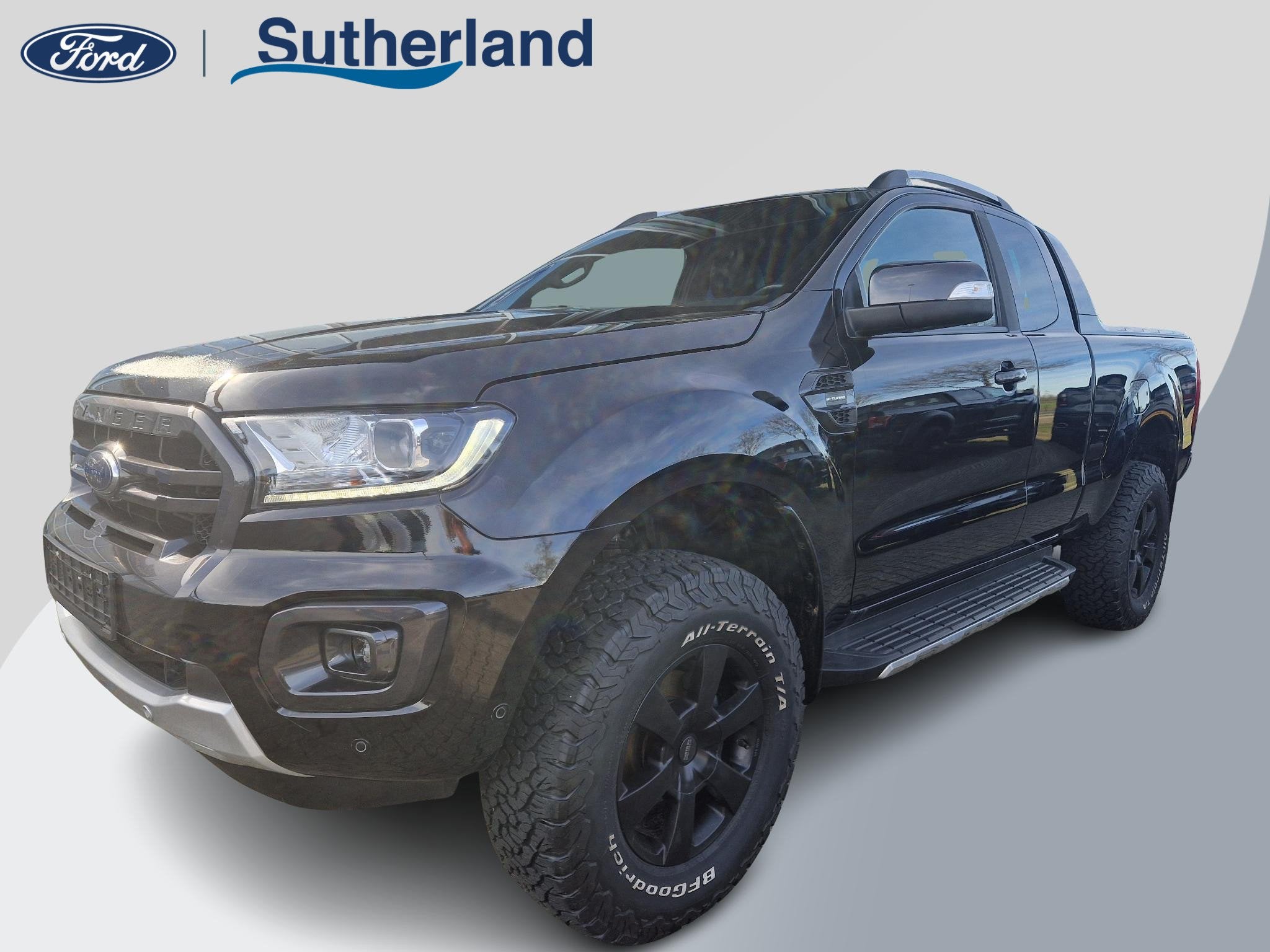 Ford Ranger 2.0 EcoBlue Wildtrak Supercab | Trekhaak 3500KG, Auto's, Ford, Gebruikt, 4 cilinders, Leder en Stof, Zwart