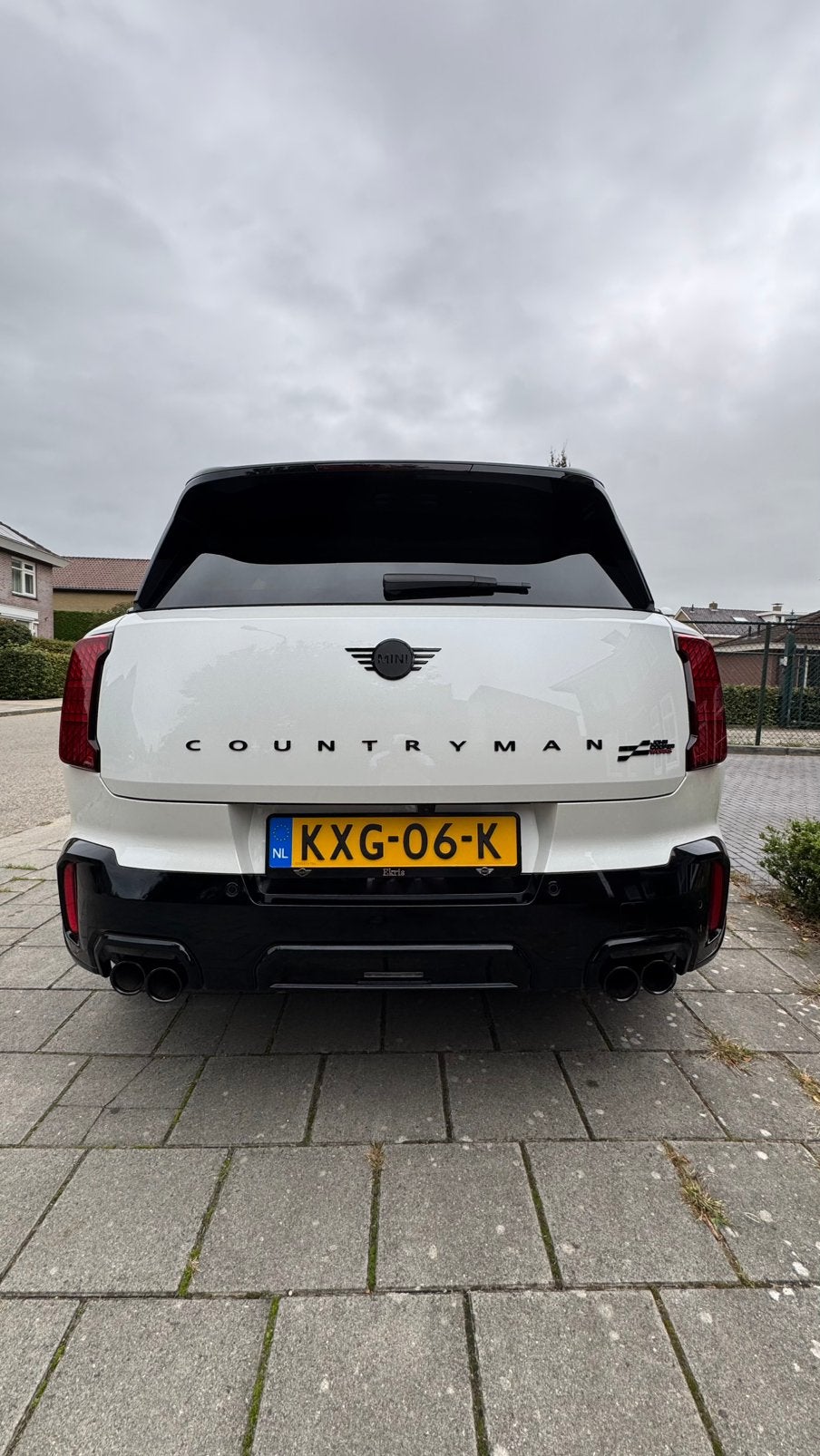 Mini Countryman 2.0 JCw All4 L John Cooper Works 20 inch, 1998 cc, Wit, Leder, 1200 kg