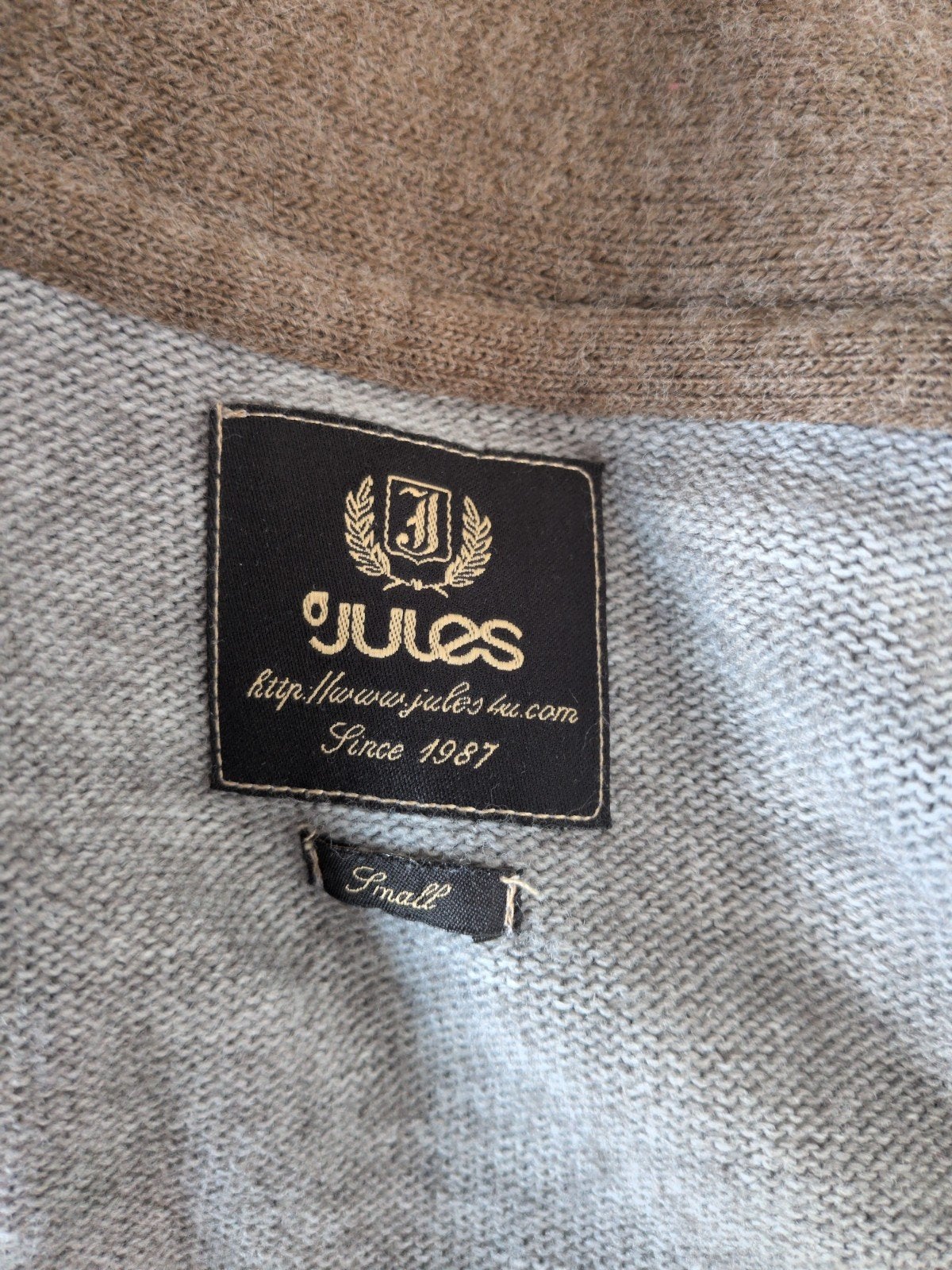 Stijlvol wollen herenvest van Jules - Maat S, Kleding | Heren, Truien en Vesten, Jules, Ophalen of Verzenden, Grijs, Gedragen
