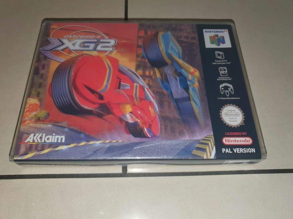 Extreme-G2 N64 Game Case, Verzenden, 1 speler, Racen en Vliegen, Zo goed als nieuw
