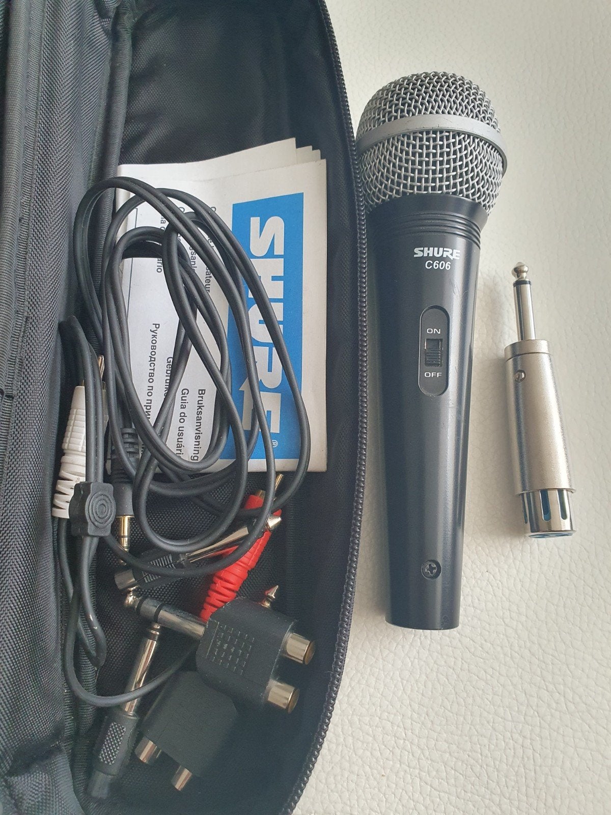 shure c 606 microfoon zgan !!!, Ophalen of Verzenden, Zo goed als nieuw, Zangmicrofoon, Draadloos