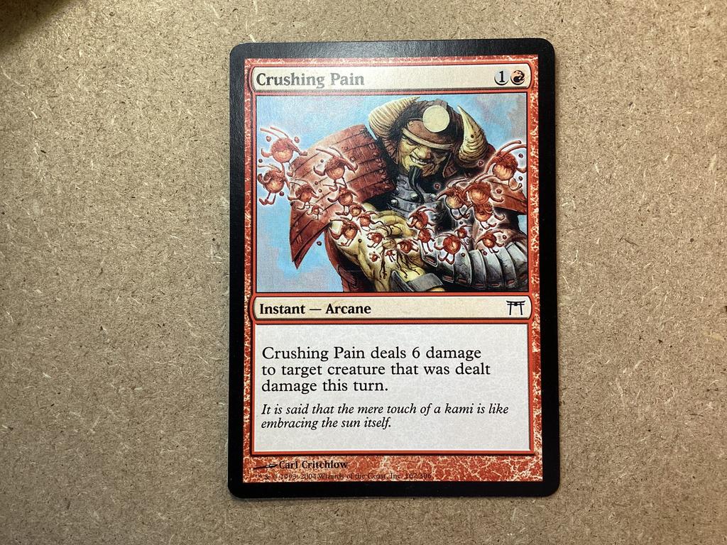 1x Crushing Pain [162/306] (Near Mint), Ophalen of Verzenden, Zo goed als nieuw, Losse kaart