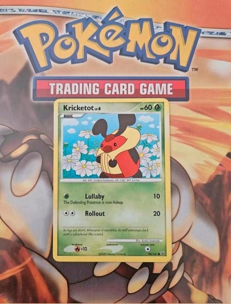 Kricketot 78/127 Platinum base set pokemon kaart, Ophalen of Verzenden, Gebruikt, Losse kaart