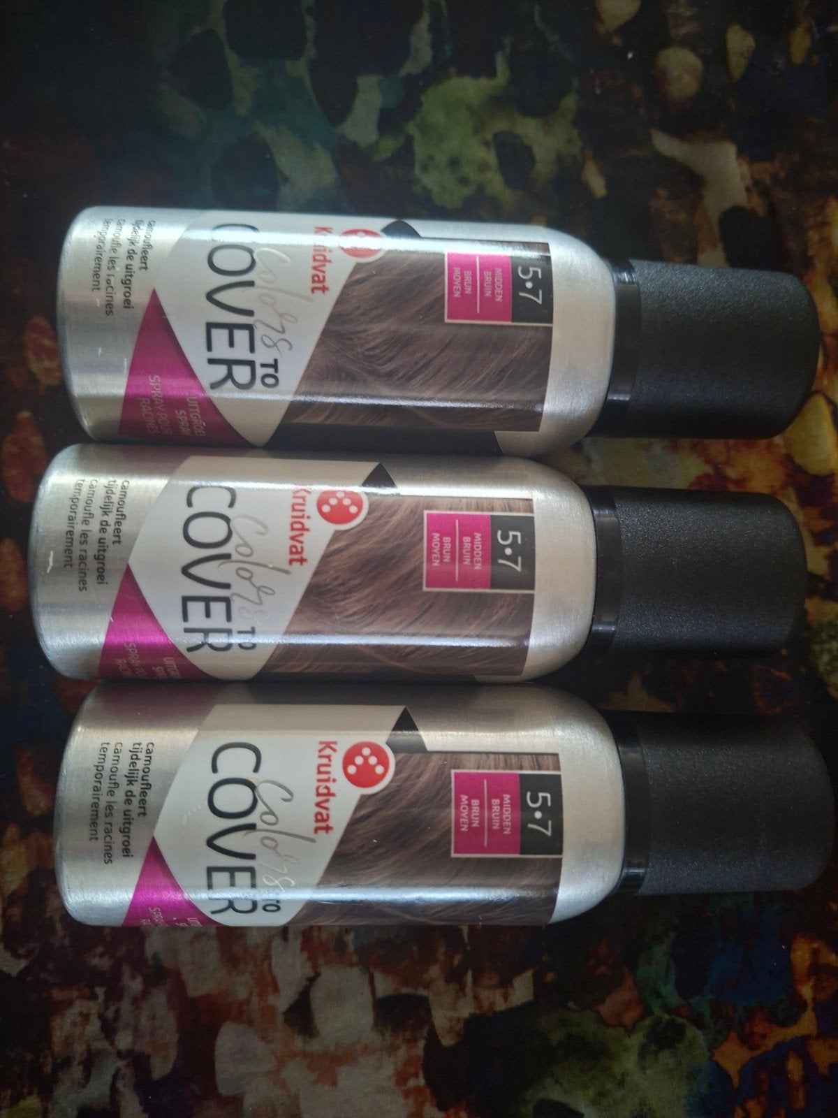 Kruidvat Colors To Cover Uitgroeispray Middenbruin, Ophalen of Verzenden, Nieuw, Gel, Wax, Haarlak of Mousse