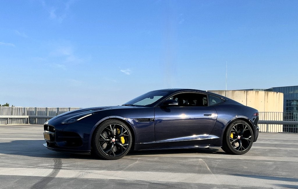 Jaguar F-Type 5.0 V8 R, Auto's, Jaguar, Automaat, Blauw, Leder, Vierwielaandrijving