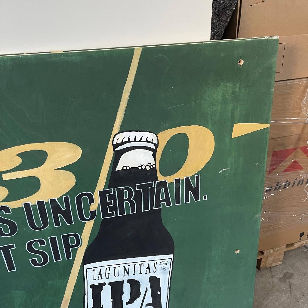 Lagunitas IPA Bier Reclamebord Schilderij 113x124cm, Verzamelen, Biermerken, Ophalen, Zo goed als nieuw, Reclamebord, Plaat of Schild