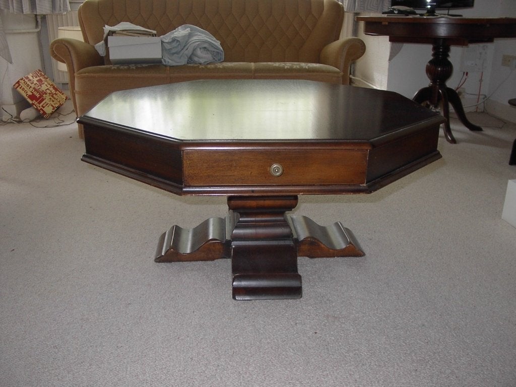 Koffie Tafel Antiek, Ophalen, 50 tot 100 cm, 50 tot 100 cm, Zo goed als nieuw