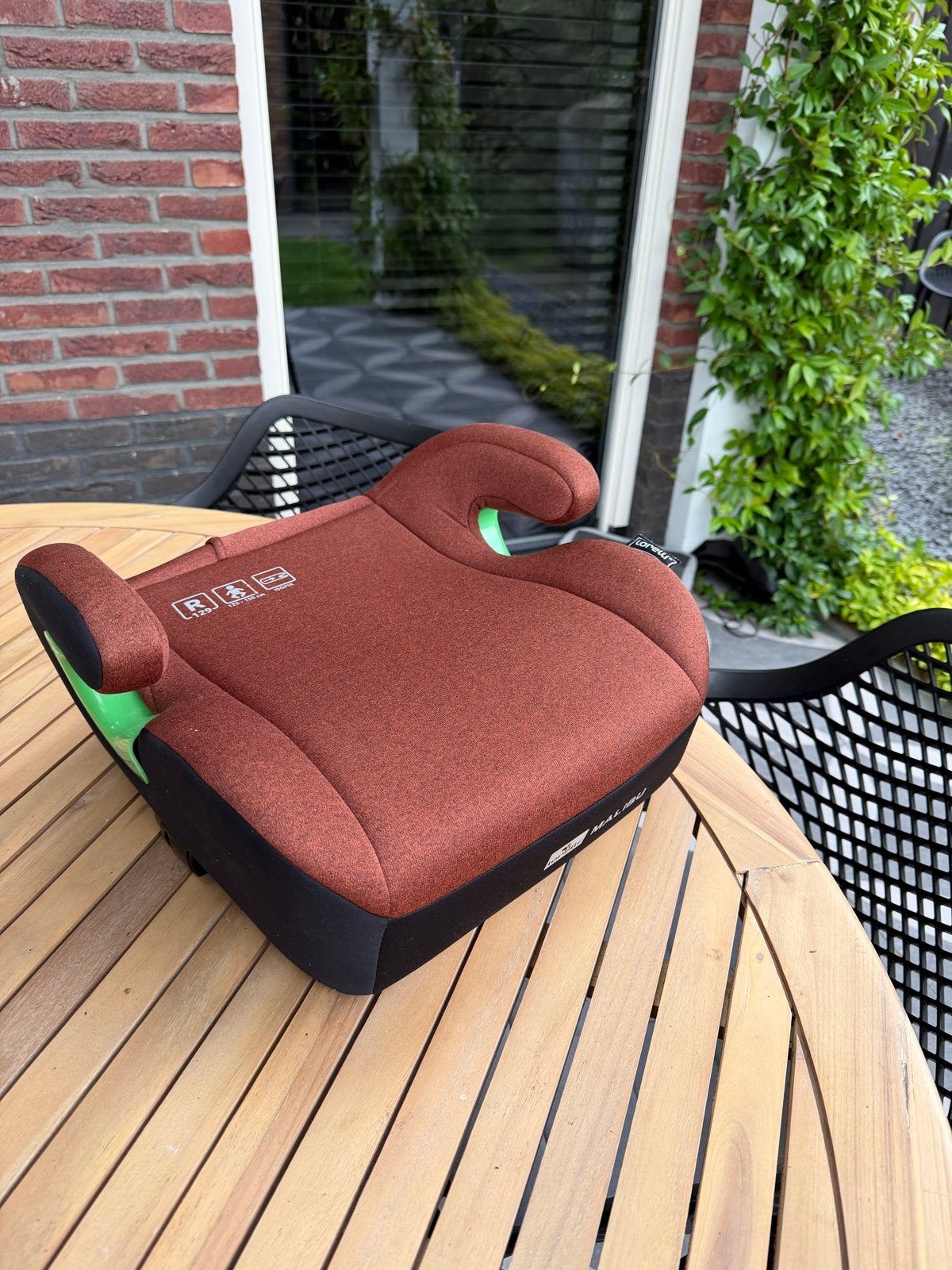 Lorelli Malibu Verhoger met ISOFIX - Bruin, Overige merken, 22 t/m 36 kg, Ophalen of Verzenden, Zo goed als nieuw