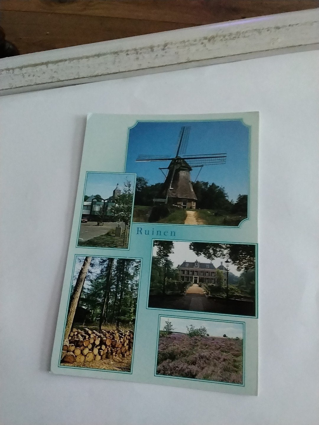 Ansichtkaart Ruinen Drenthe - Molen, bos en heide, Ophalen of Verzenden, 1980 tot heden, Gelopen, Drenthe