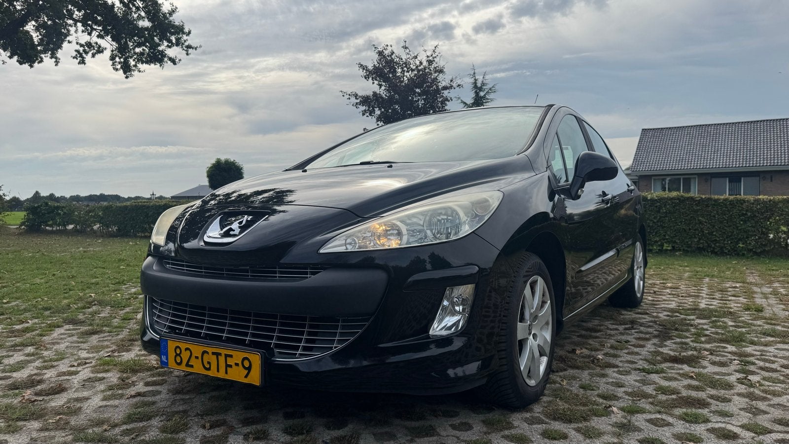 Peugeot 308 1.6 VTI 16V 5-DRS 2008 Zwart APK TOT MEI 2027, Auto's, Voorwielaandrijving, 4 cilinders, 1650 kg, Zwart