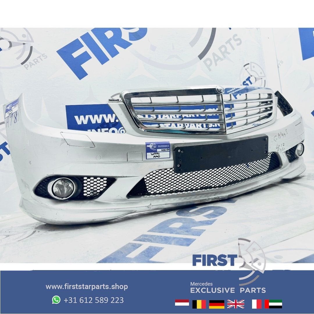 W204 BUMPER C204 Mercedes C Klasse A2048853725 AMG VOORBUMPE, Gebruikt, -, Voor, Ophalen of Verzenden