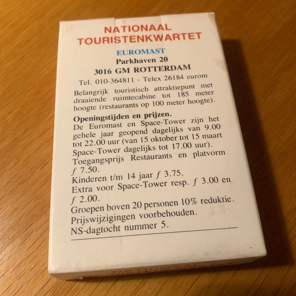Nationaal Toeristenkwartet - Vintage Kwartetspel, Ophalen of Verzenden, Gebruikt, Kwartet(ten)