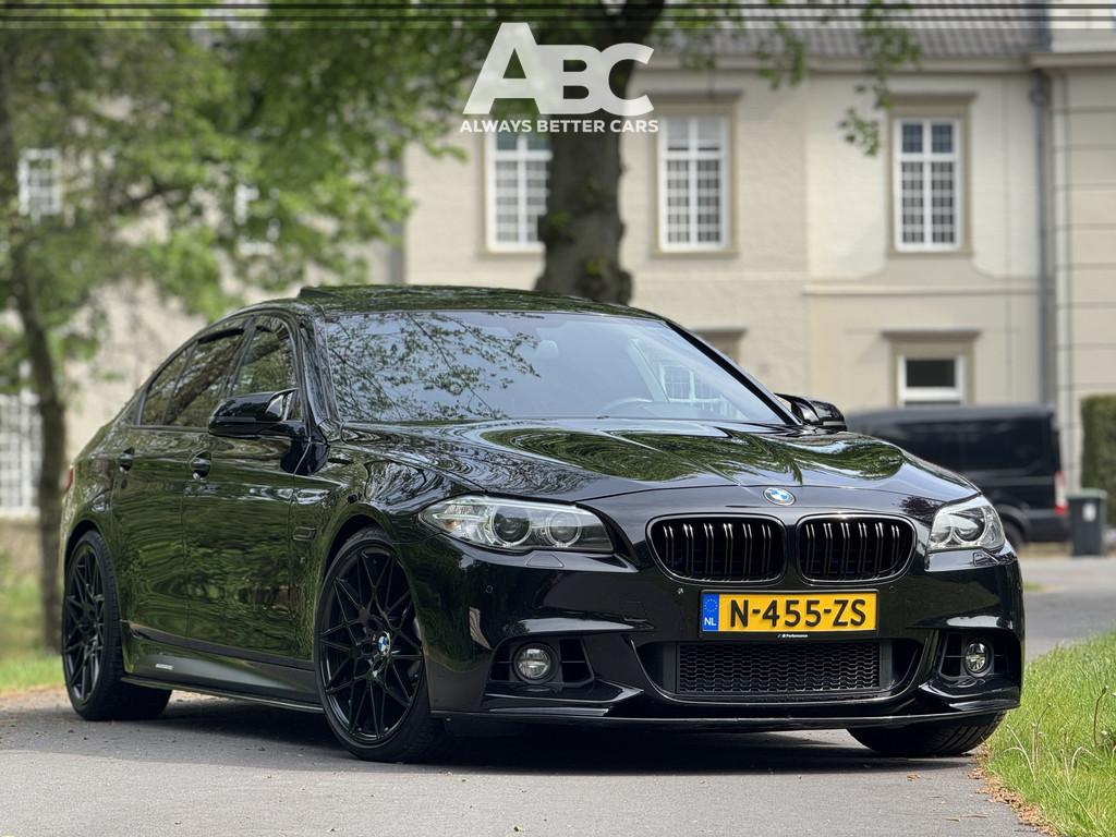 BMW 5 Serie 535xi M Sport (bj 2014, automaat), Euro 5, Gebruikt, Zwart, Zwart