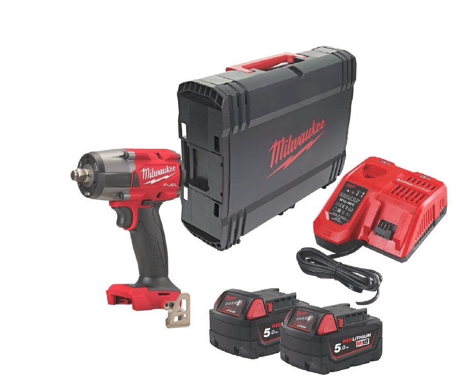 Milwaukee M18 FUEL Topset 3 machines  5 accus en packout, Ophalen of Verzenden, Zo goed als nieuw, 600 watt of meer, Boor- en Schroefmachine