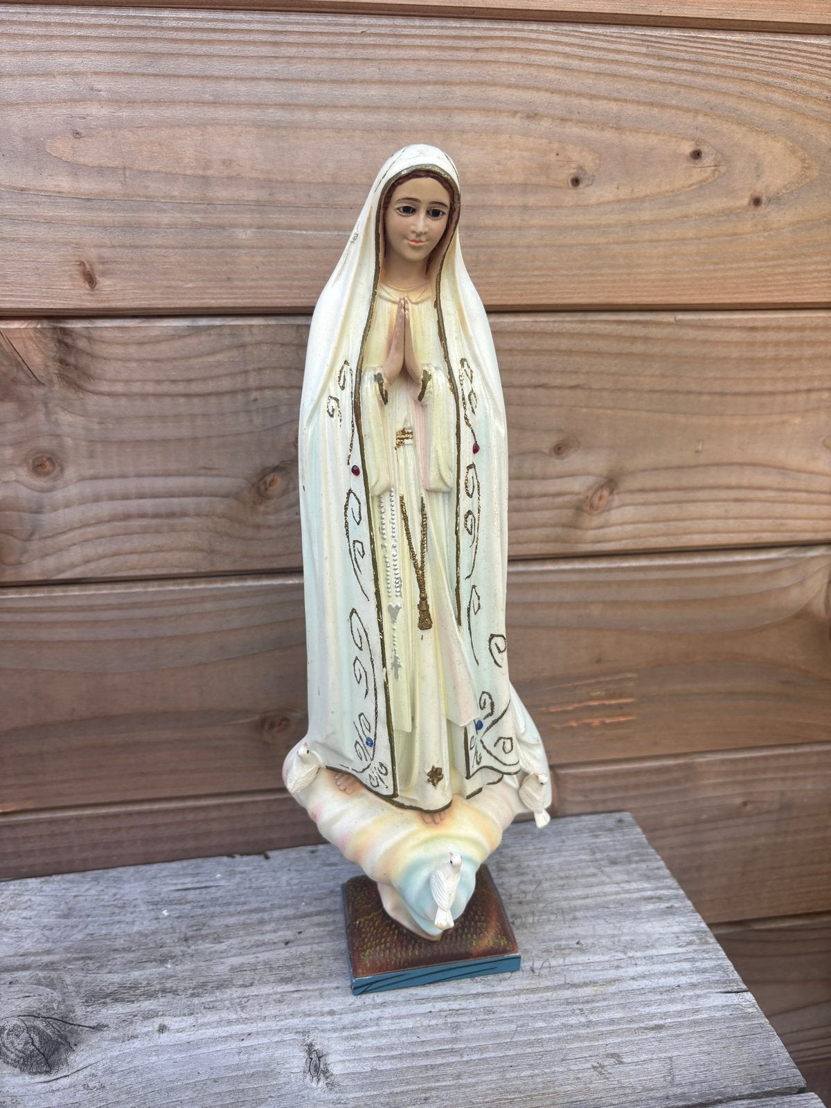 Vintage Mariabeeld - Onze-Lieve-Vrouw van Lourdes, Antiek en Kunst, Ophalen of Verzenden