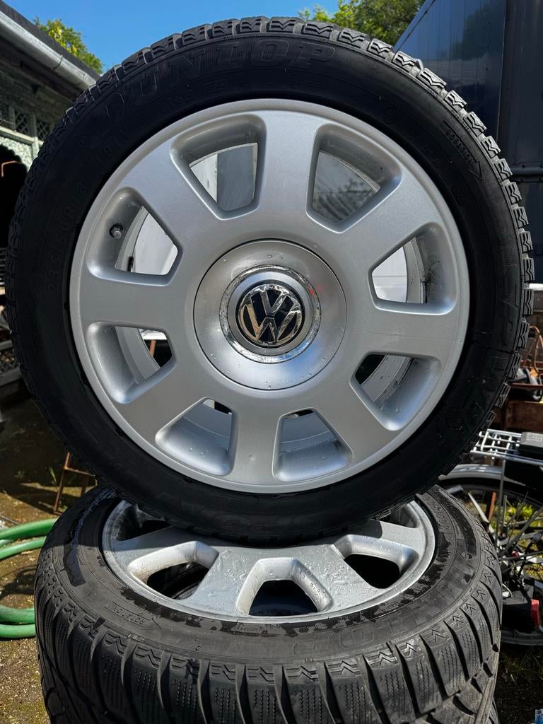 18 inch velgen VW Phaeton / Transporter T4 met banden, Auto-onderdelen, Banden en Velgen, Ophalen, 18 inch, Banden en Velgen, Winterbanden
