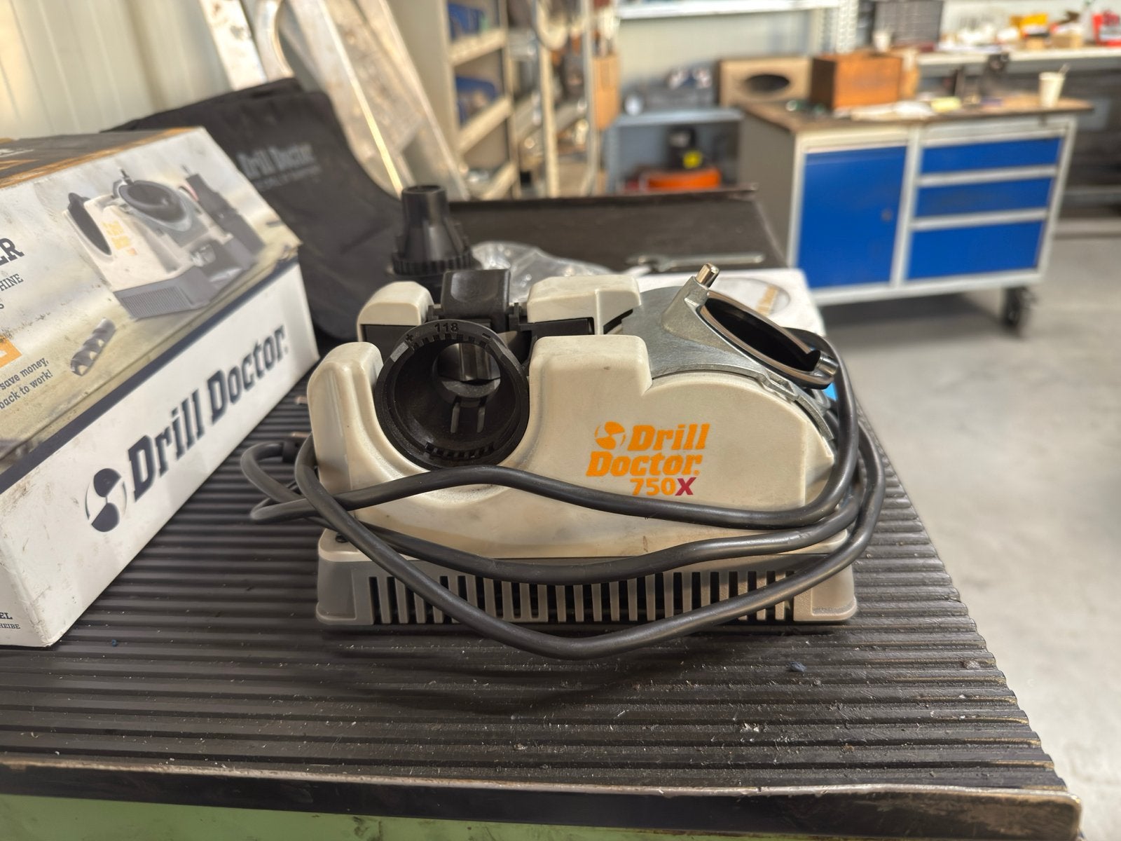 Drill Doctor 750X Boorslijper - Compleet en Nieuwstaat, Ophalen of Verzenden, Nieuw, Minder dan 400 watt, Overige typen