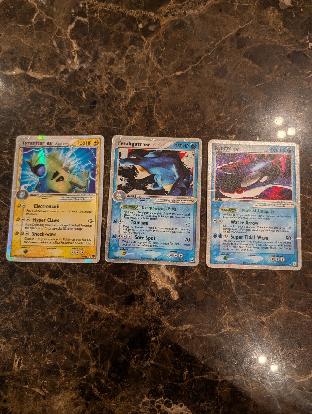 Vintage Pokémon EX Lot – Tyranitar Delta, Feraligatr, Kyogre, Hobby en Vrije tijd, Verzamelkaartspellen | Pokémon, Ophalen of Verzenden