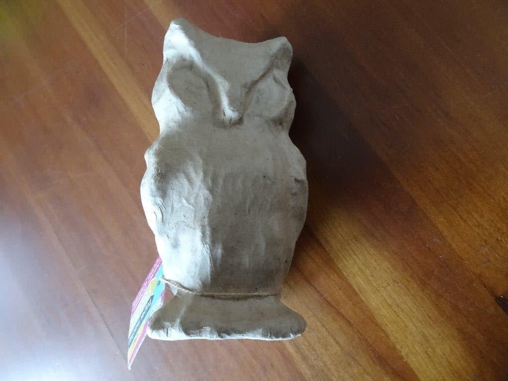 Uil van papier maché, Dieren, Nieuw, Ophalen of Verzenden, Papier of Karton