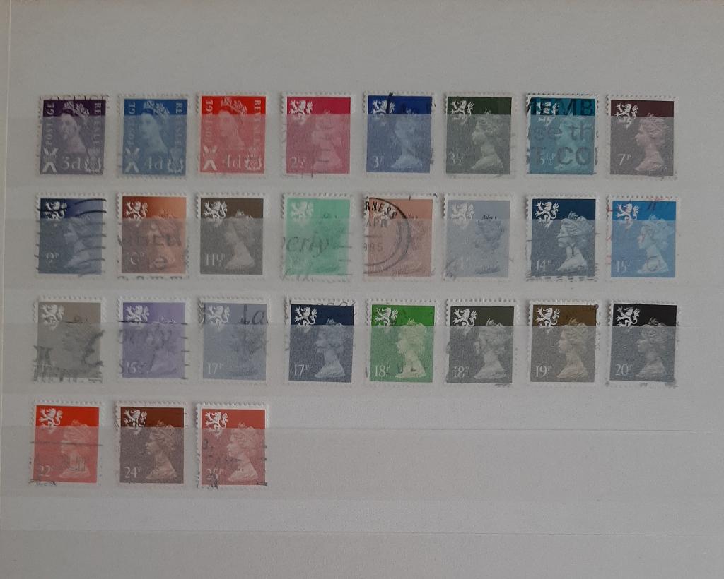 Schotland Nr. 1 Gestempeld 27 Postzegels, Ophalen, Gestempeld