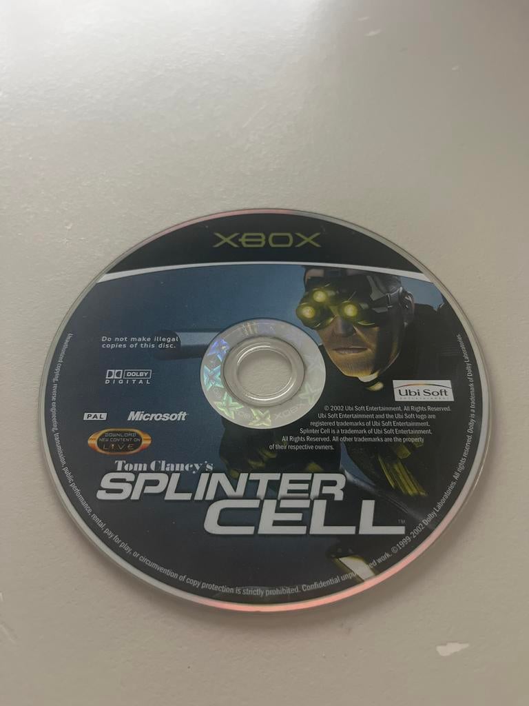Tom Clancy's Splinter Cell disc only, Spelcomputers en Games, Games | Xbox Original, Ophalen of Verzenden, Gebruikt, Avontuur en Actie