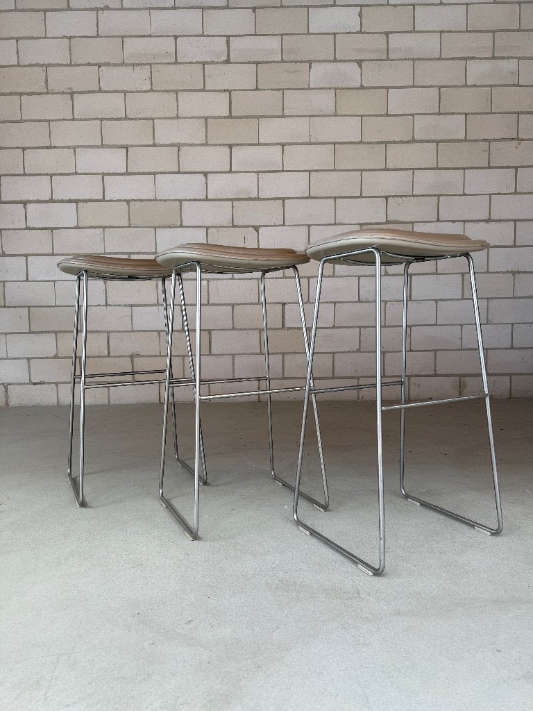 Cappellini Hi Pad kruk by Jasper Morrison (voorraad: 6), Ophalen, Gebruikt, 60 tot 90 cm, Leer