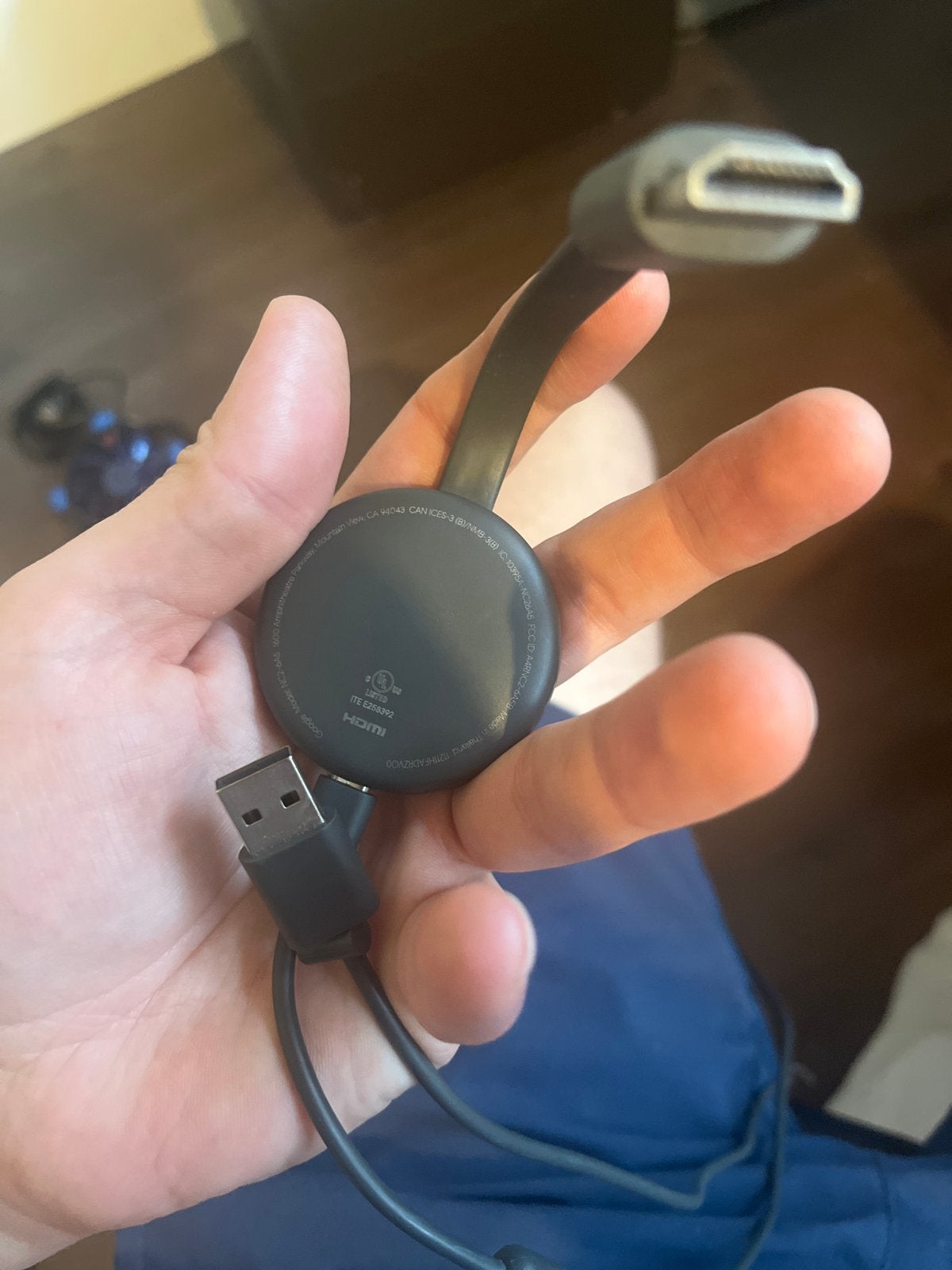 Google Chromecast HDMI Streaming Media Player, Ophalen, Zo goed als nieuw, HDMI, Zonder harde schijf