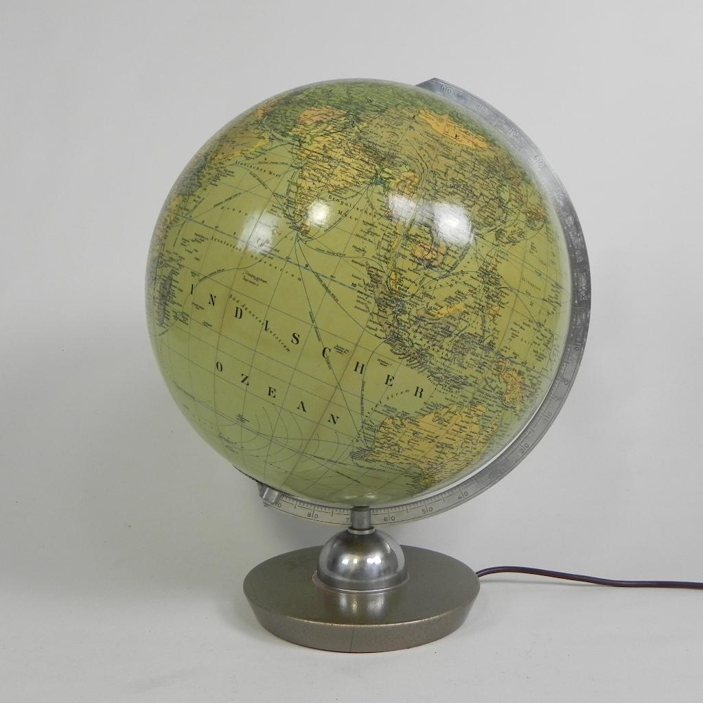 Wereldbol met licht JRO Globus, jaren 60, Huis en Inrichting, Woonaccessoires | Wereldbollen, Ophalen of Verzenden, -, -, -