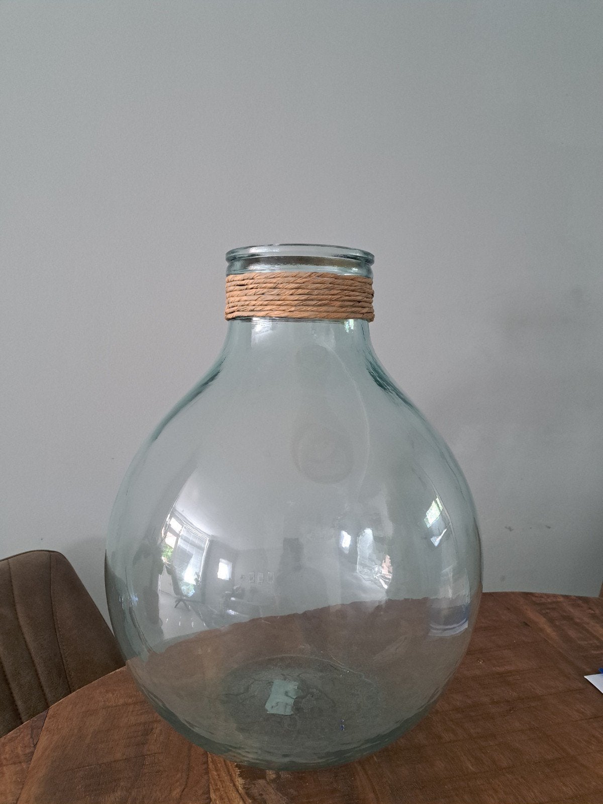 Glazen vaas, Huis en Inrichting, Woonaccessoires | Vazen, Ophalen, Overige kleuren, Minder dan 50 cm, Glas