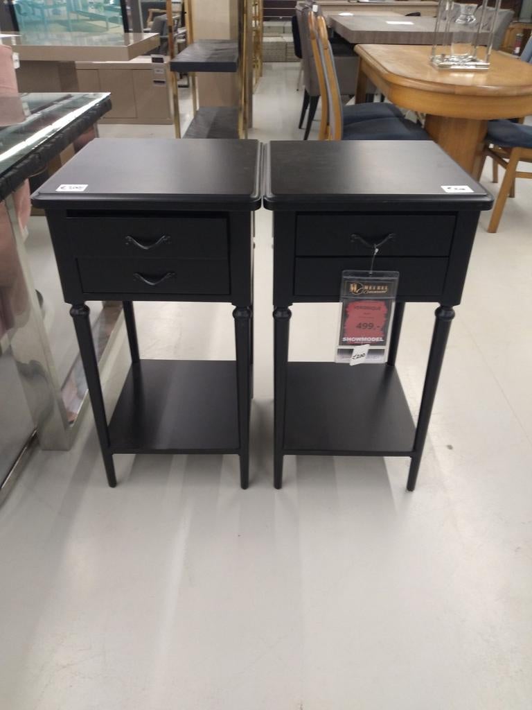 2 nachtkastjes nieuw showroommodel, Ophalen, Nieuw, Minder dan 45 cm, Minder dan 55 cm