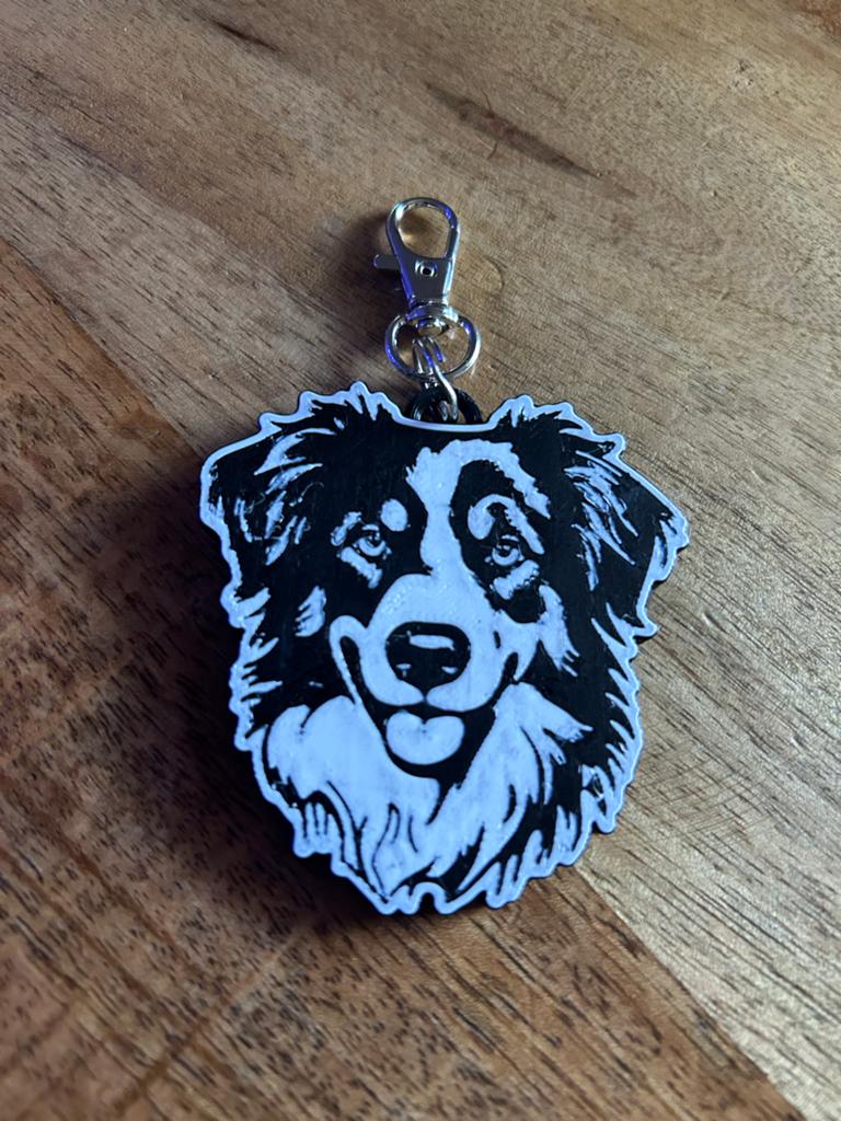 Honden sleutelhanger - border collie, Ophalen of Verzenden