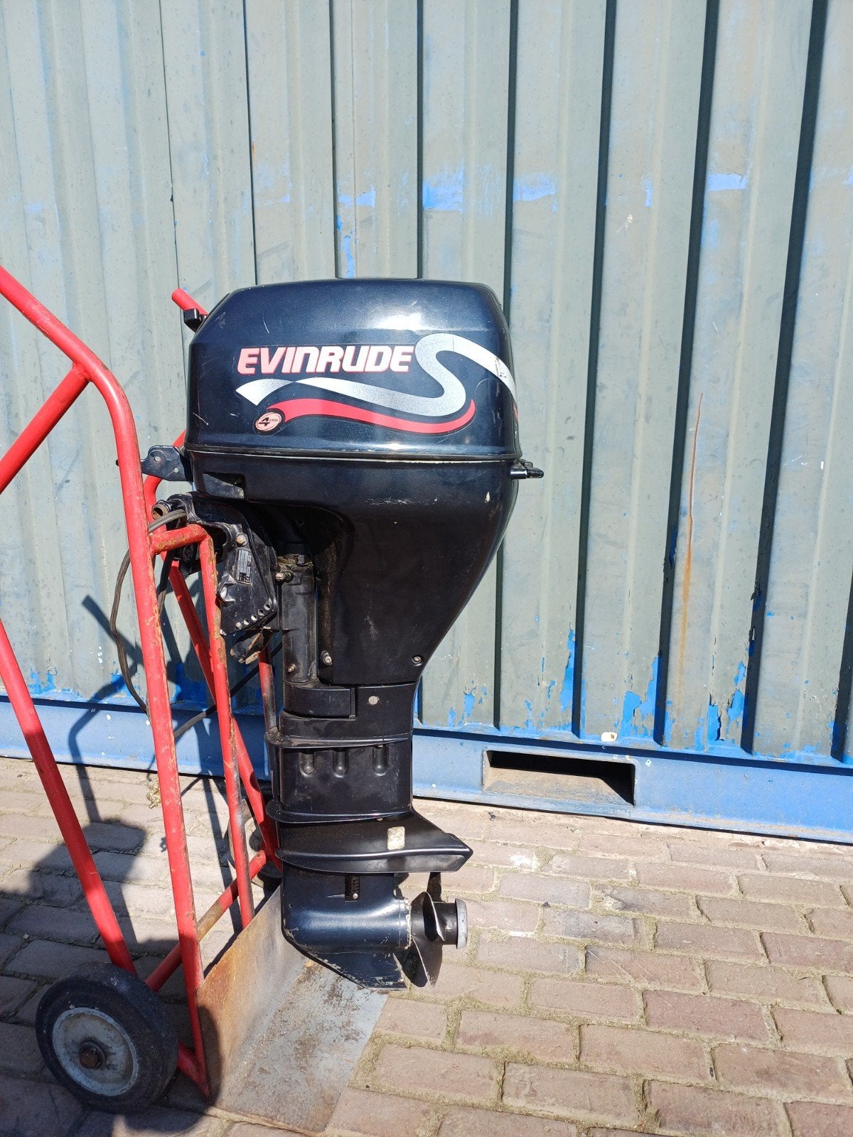 Evinrude 15 pk 4 takt langstaart, Watersport en Boten, Ophalen, 10 tot 30 pk, Gebruikt, Met afstandsbediening