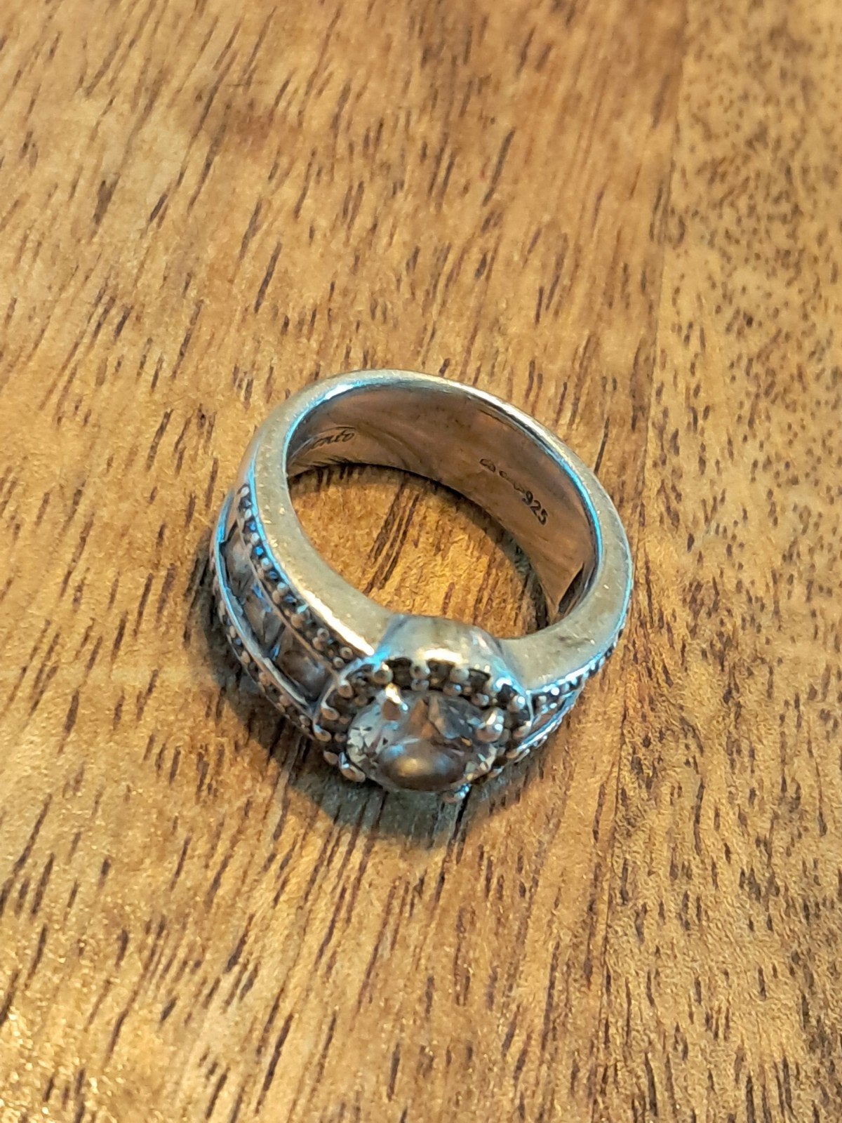 Ti sento zilveren ring 925, Ophalen, 20 of groter, Zo goed als nieuw, Zilver