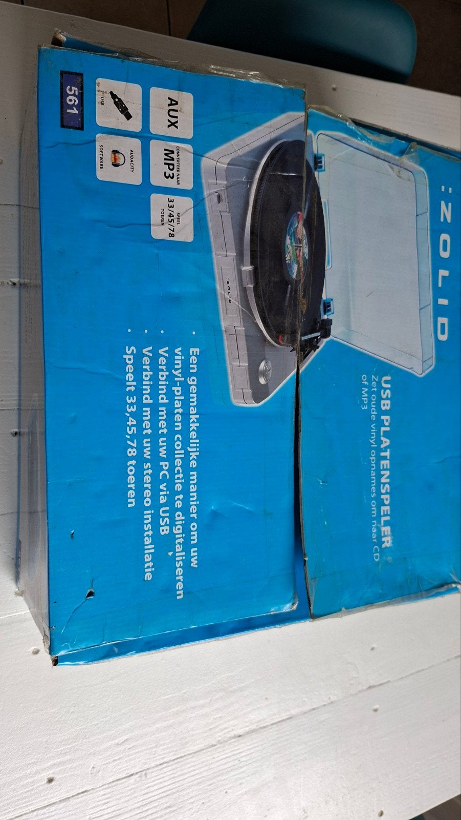 Zolid USB Platenspeler - Digitaliseer je vinylcollectie, Ophalen