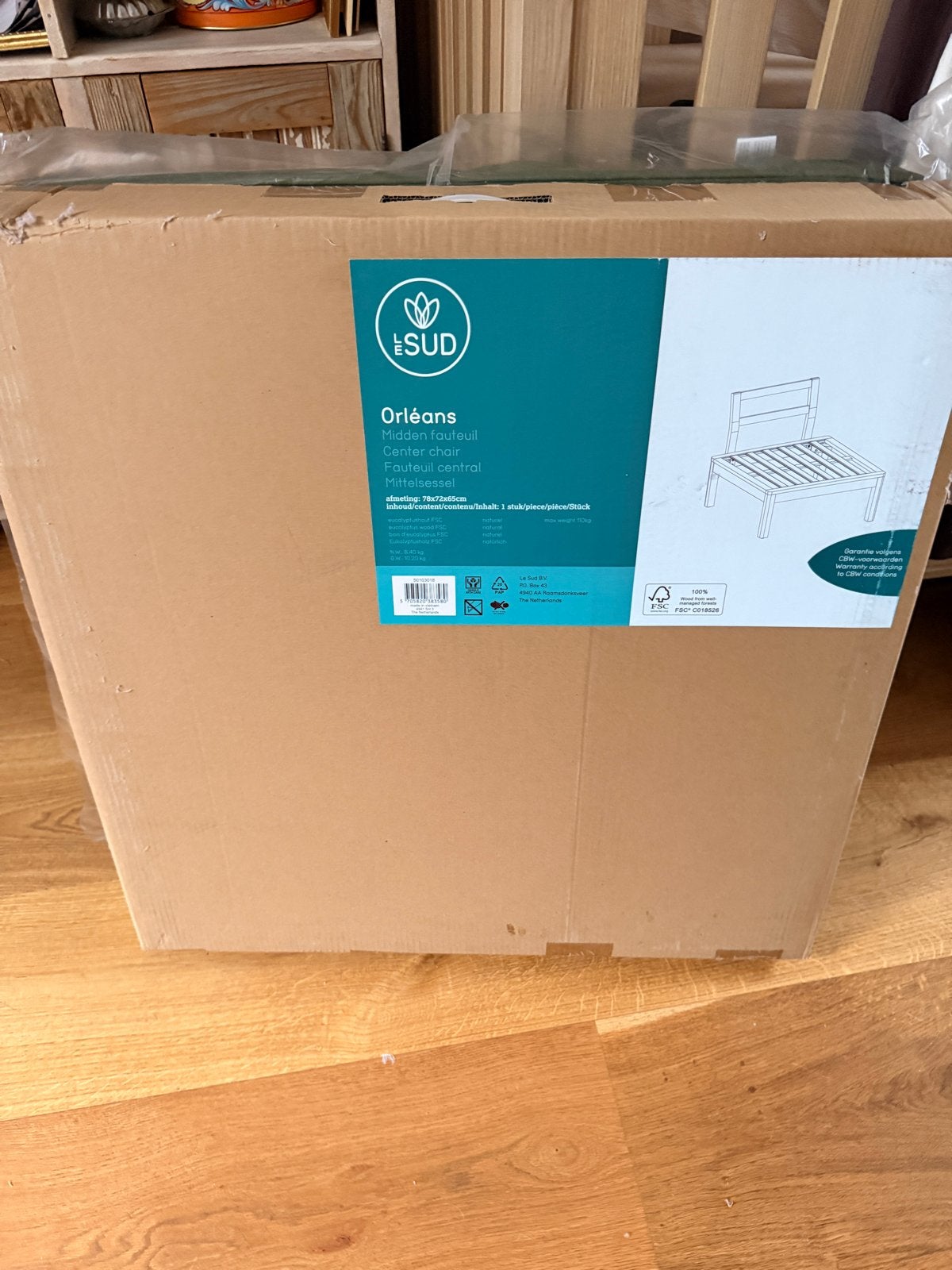 Nieuw Le Sud Orléans Midden Fauteuil - Ongebruikt, Ophalen, Nieuw, Hout