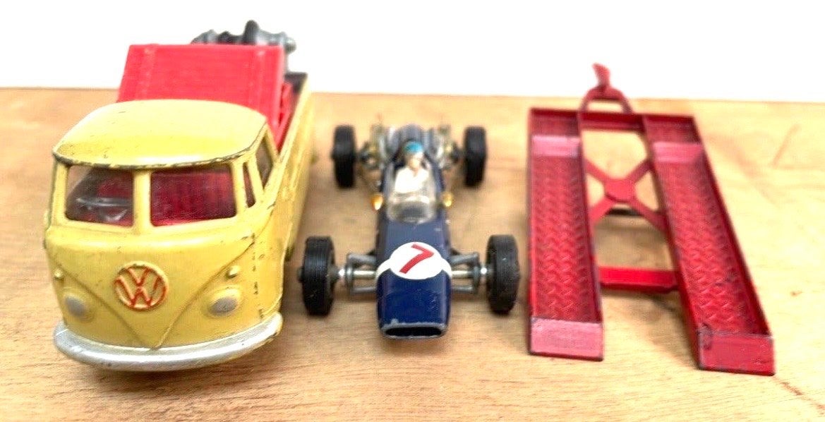 Corgi Toys VW Kraanwagen met Cooper-Maserati Formule 1, Antiek en Kunst, Antiek | Speelgoed, Ophalen of Verzenden