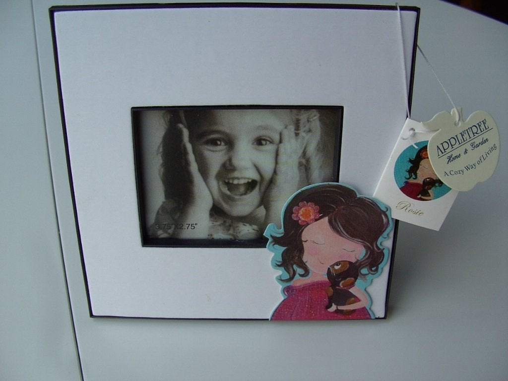 FOTOLIJSTJE MEIDENKAMER ROSIE 16,5X16,5 CM Appletree NIEUW, Audio, Tv en Foto, Met passe-partout, -, -, Nieuw