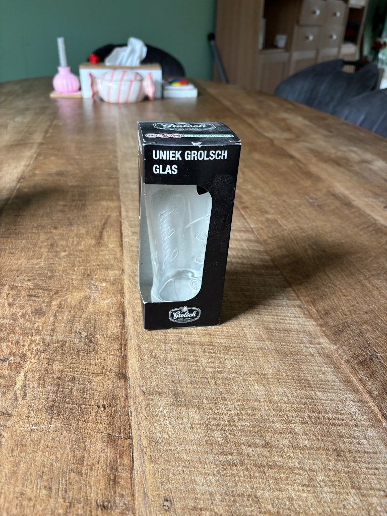 2016 Grolsch bier glas 400 jaar, Ophalen of Verzenden, Zo goed als nieuw, Glas of Glazen, Grolsch