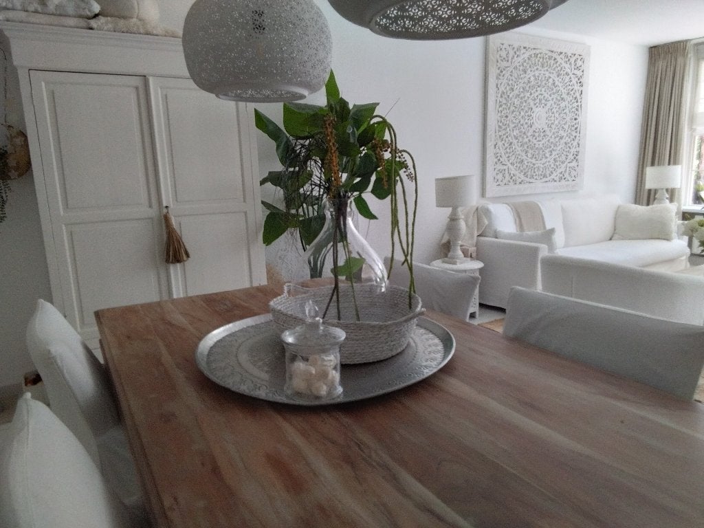 Grote schaal/dienblad van Riviera Maison, Gebruikt, Schaal, Rond, Ophalen of Verzenden