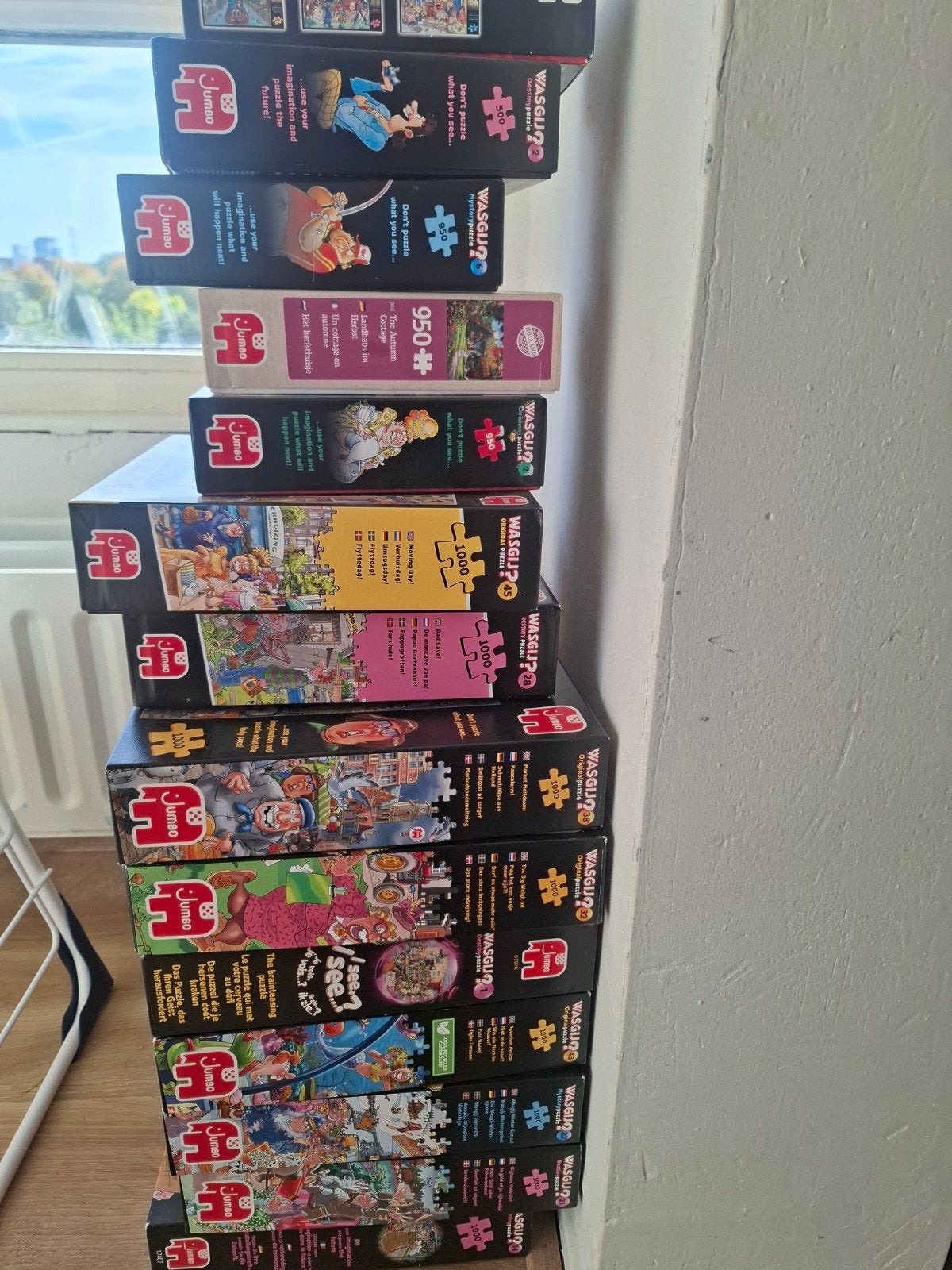Wasgij legpuzzels en andere puzzels- Diverse aantallen stukj, Ophalen, 500 t/m 1500 stukjes, Gebruikt, Legpuzzel